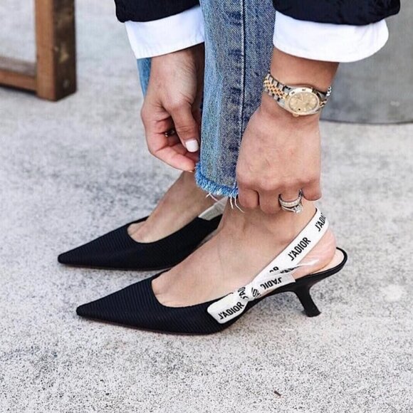 Dior J'Adior Slingback Pump on Black Size 40 - Picture 1 of 7